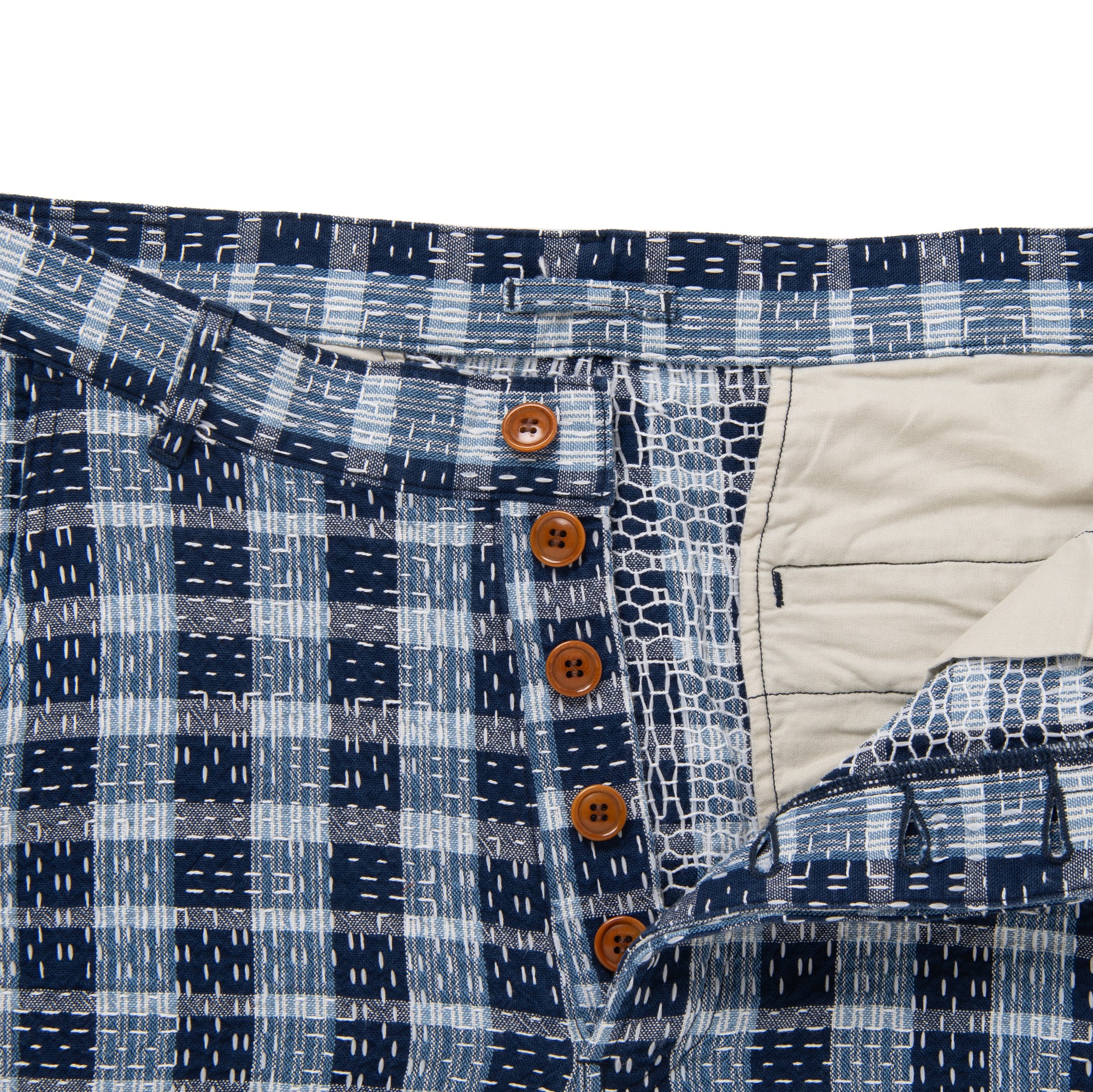 Studio D'Artisan "Indigo Noragi Sashiko" Shorts
