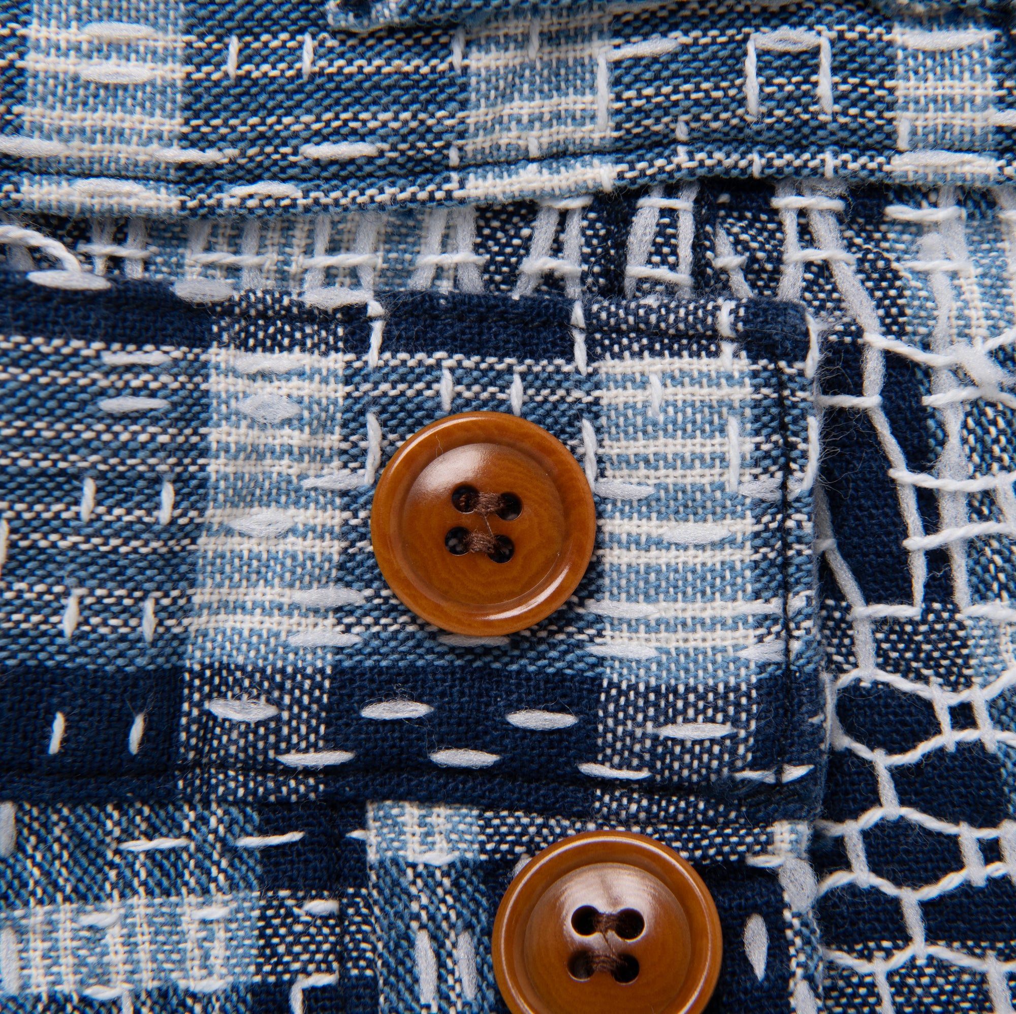 Studio D'Artisan "Indigo Noragi Sashiko" Shorts