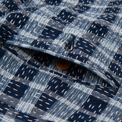 Studio D'Artisan "Indigo Noragi Sashiko" Shorts