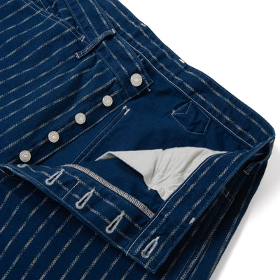 Studio D'Artisan Indigo "Ring Wabash" Pants (Wide Straight)