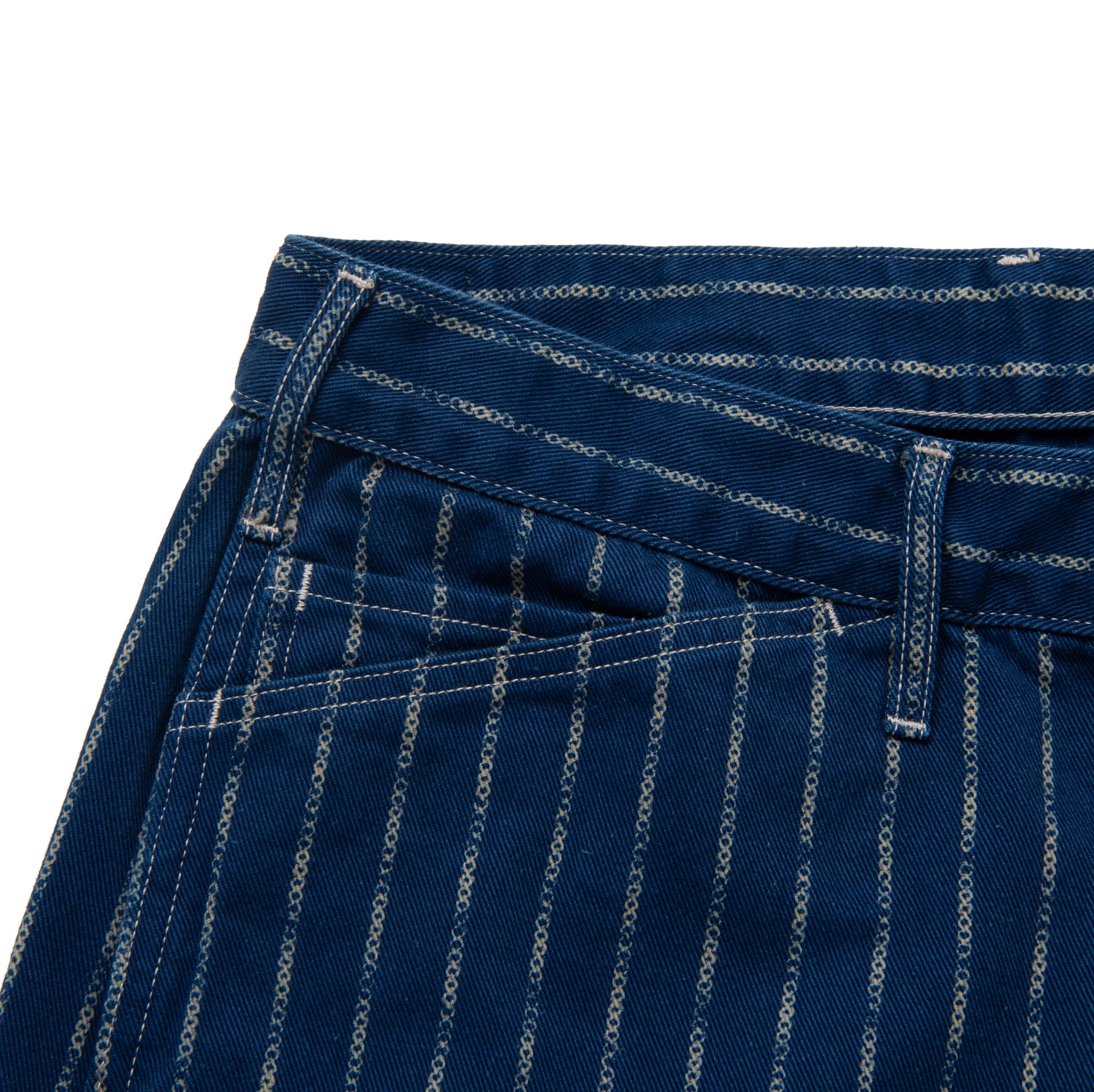 Studio D'Artisan Indigo "Ring Wabash" Pants (Wide Straight)