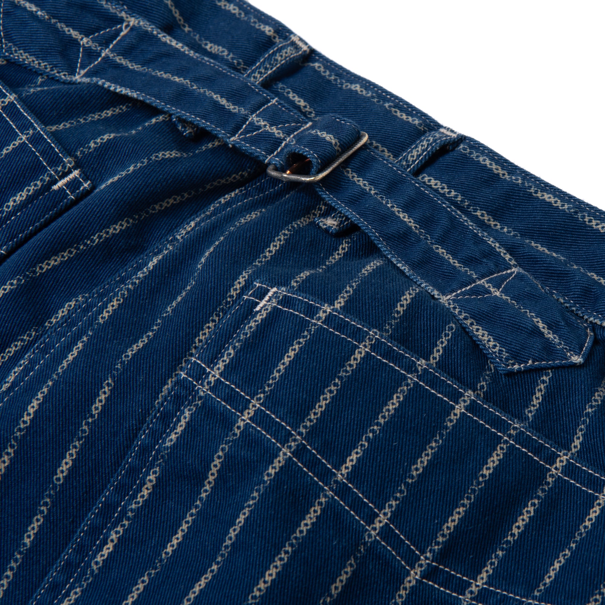 Studio D'Artisan Indigo "Ring Wabash" Pants (Wide Straight)