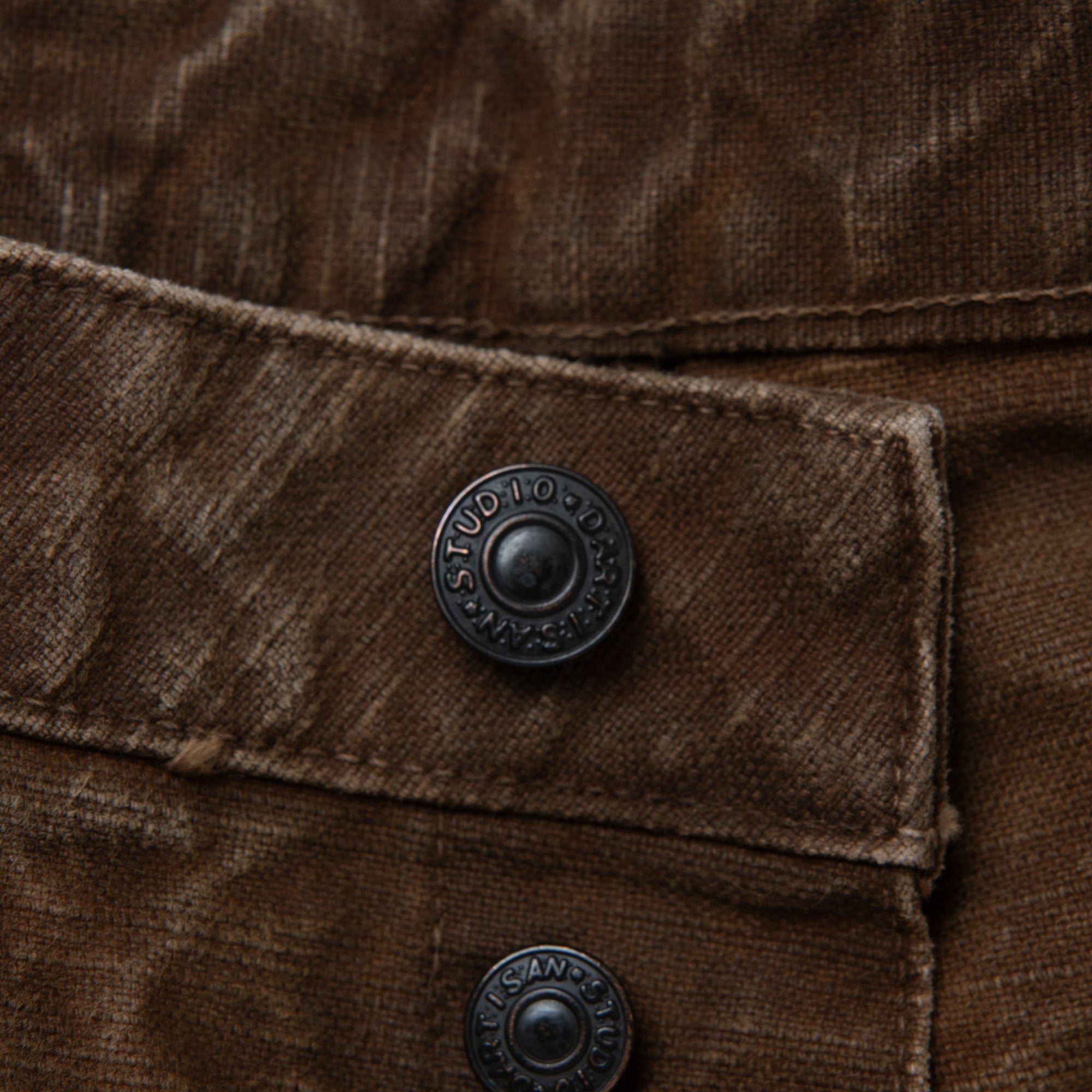 [Pre-Order] Studio D'Artisan Hand-dyed "Kakishibu-zome" Duck Work Pants