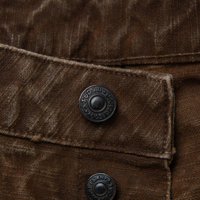 [Pre-Order] Studio D'Artisan Hand-dyed "Kakishibu-zome" Duck Work Pants
