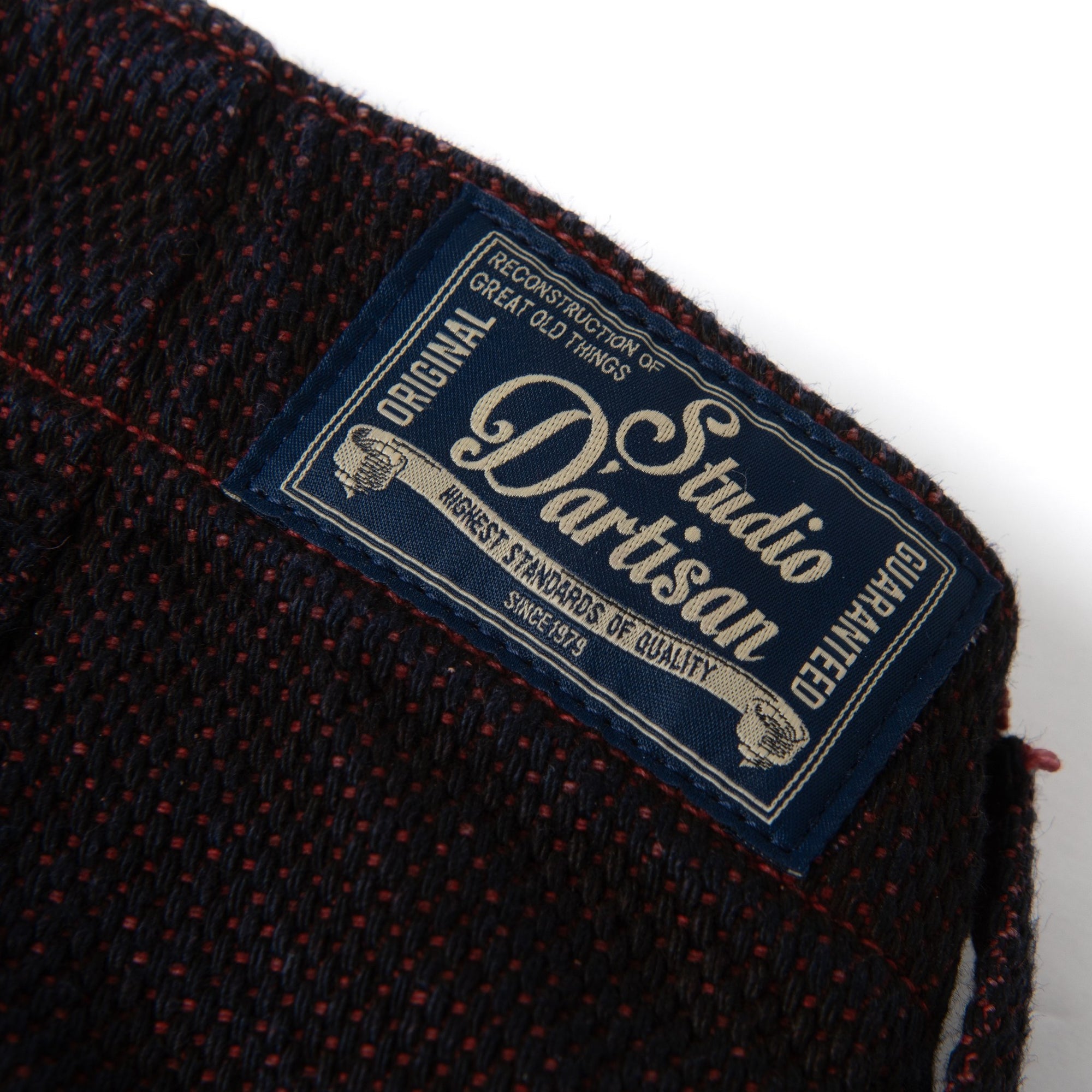 [Pre-Order] Studio D'Artisan "Bengara" Sashiko Pants (Regular Straight)