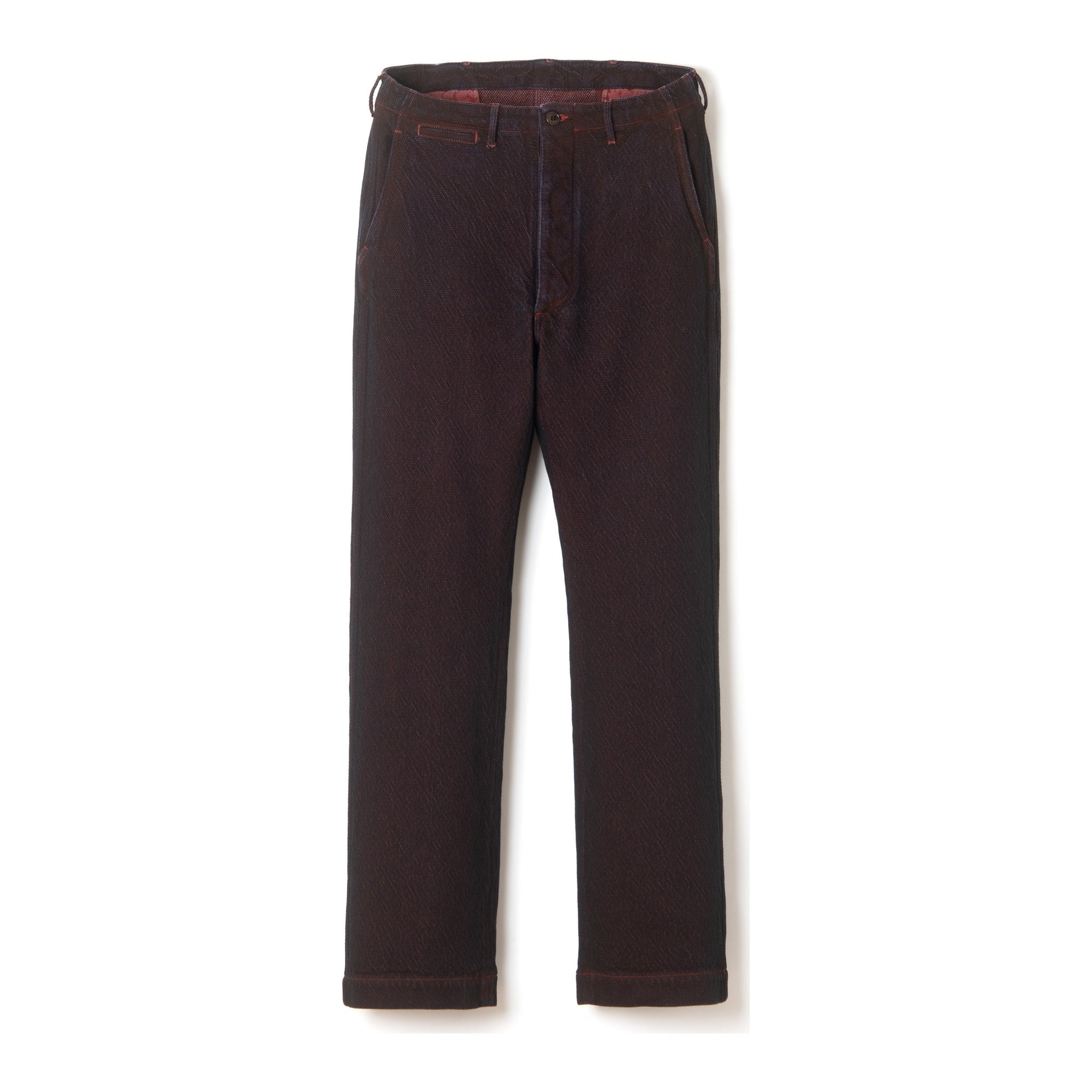 [Pre-Order] Studio D'Artisan "Bengara" Sashiko Pants (Regular Straight)