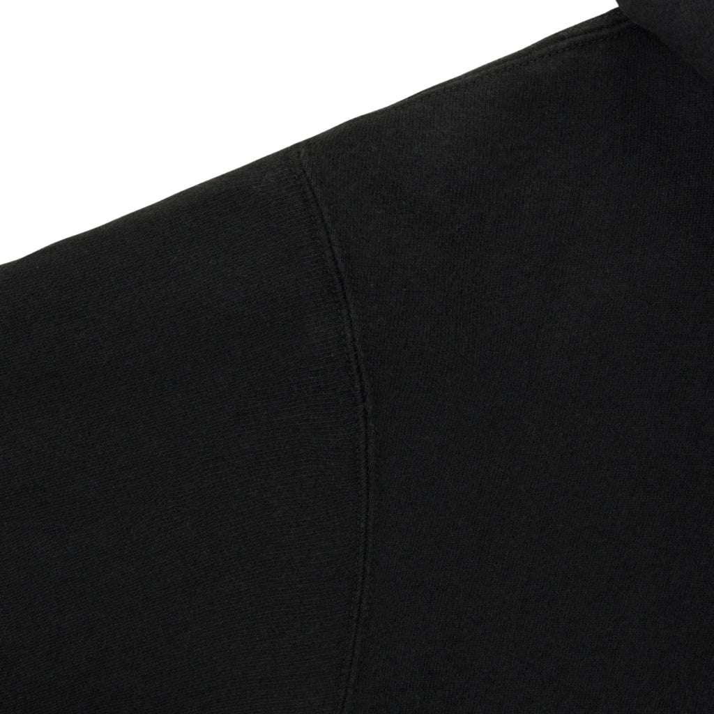Momotaro Loopwheel Zip-up Hoodie (Black) - Okayama Denim