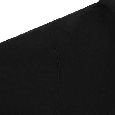 Momotaro Loopwheel Zip-up Hoodie (Black) - Okayama Denim