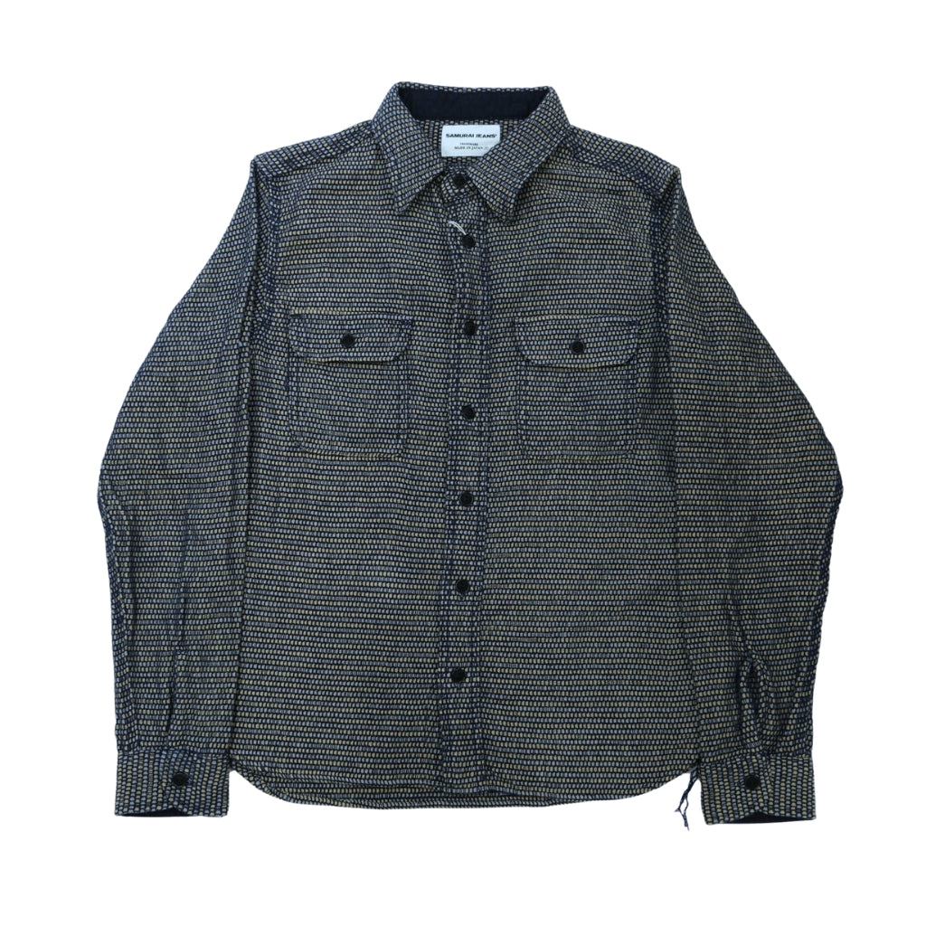Samurai Jeans SSS26-NRS "Noragi Sashiko" Work Shirt