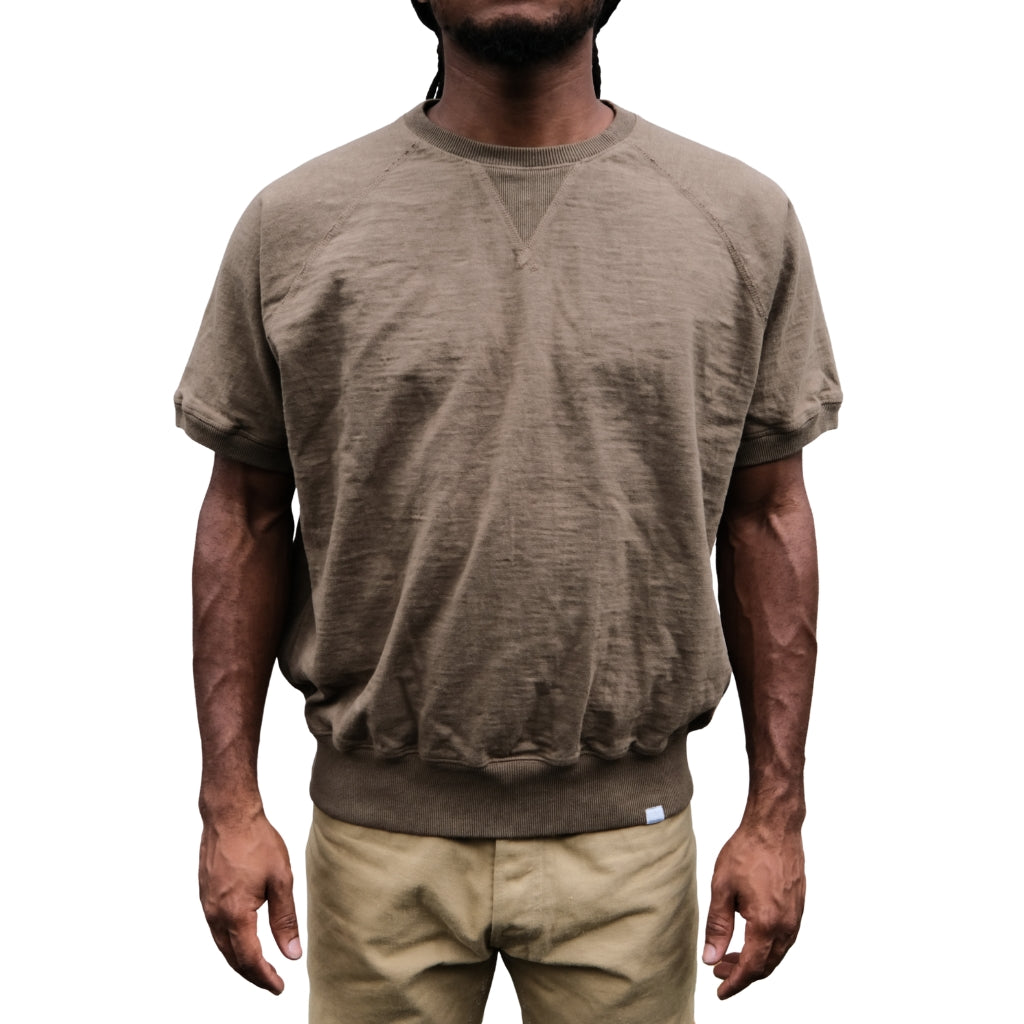 Omoto Denim Heavy Gauge Nep Tee (Olive)