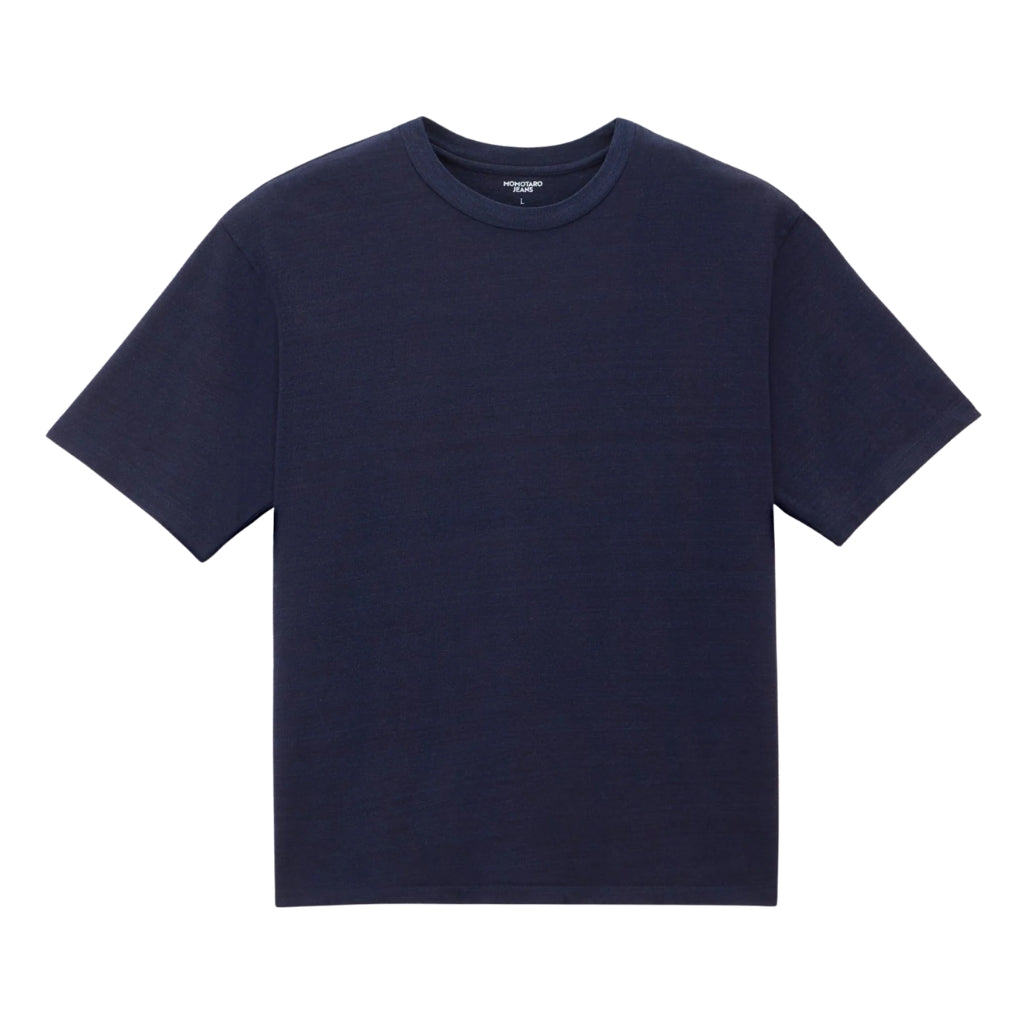 Momotaro 6.6oz. Indigo Dyed Tee - Okayama Denim