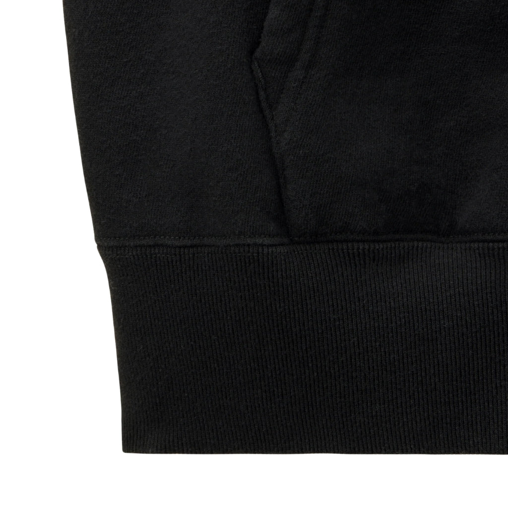 Momotaro Loopwheel Zip-up Hoodie (Black) - Okayama Denim