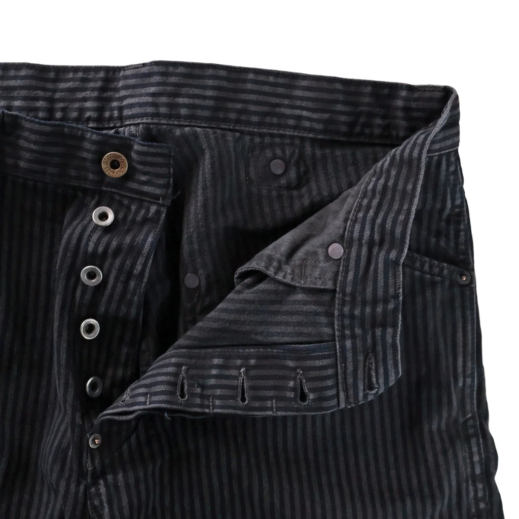 Fullcount Black Hickory Stripe Work Pants