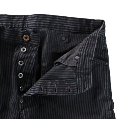 Fullcount Black Hickory Stripe Work Pants