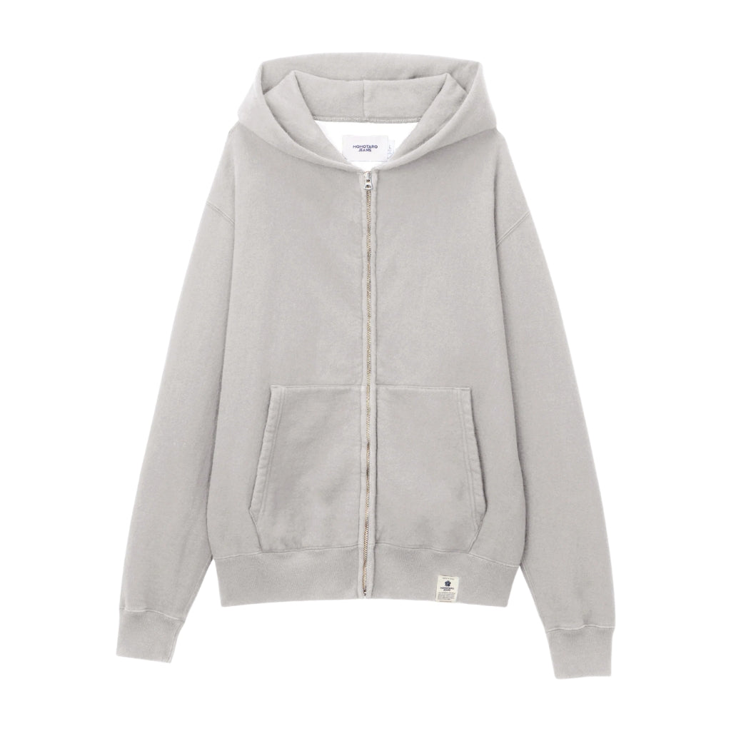 Momotaro Loopwheel Zip-up Hoodie (Gray)