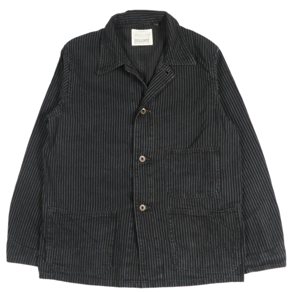 Fullcount Black Hickory Stripe Chore Jacket