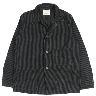 Fullcount Black Hickory Stripe Chore Jacket