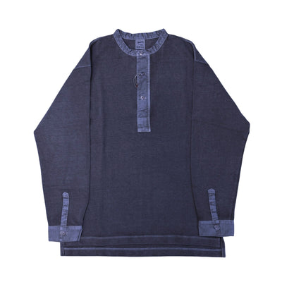 Soundman "Skane" Indigo Dyed Swedish Army L/S Henley