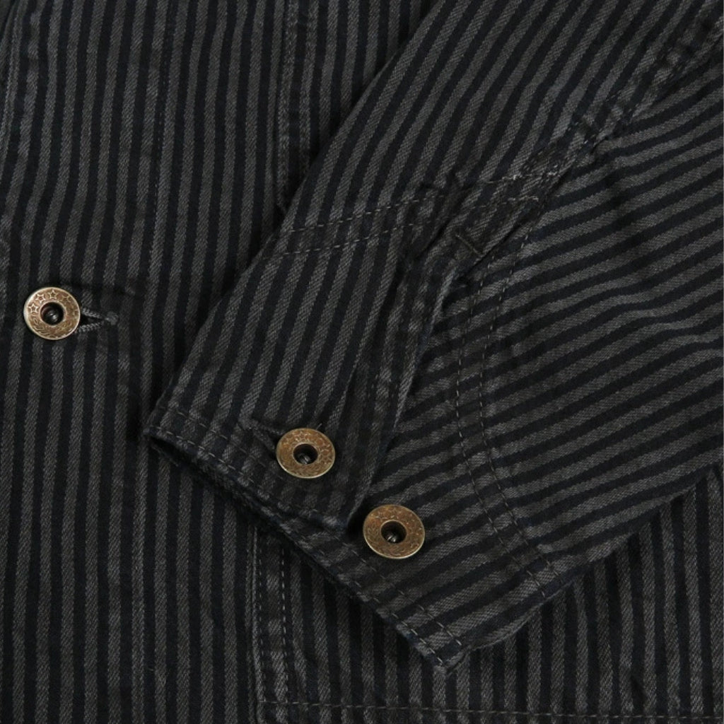 Fullcount Black Hickory Stripe Chore Jacket