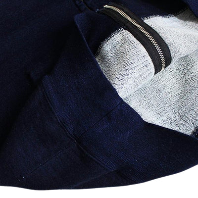 Momotaro Indigo Zip-up Hoodie