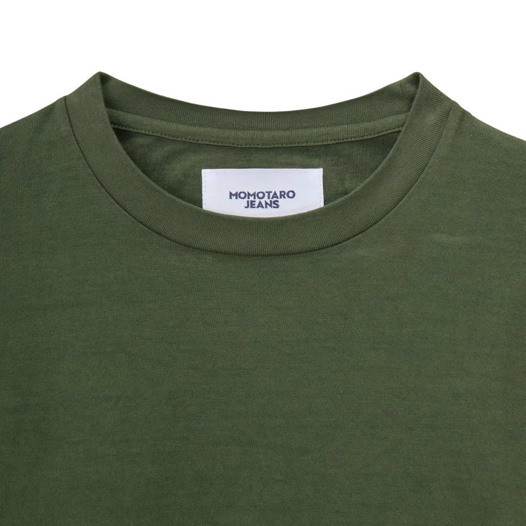 Momotaro Matcha Dyed Tee - Okayama Denim