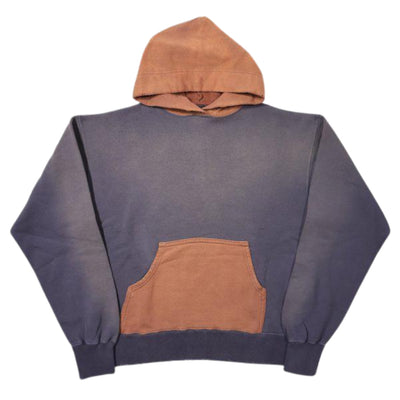Fullcount "Fading" Loopwheel Hooded Sweatshirt (Egg x Bordeaux)