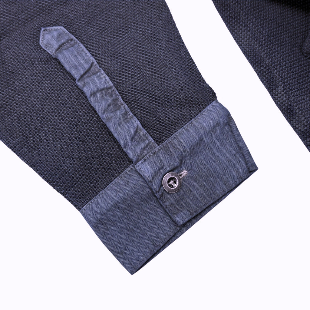 Soundman "Skane" Indigo Dyed Swedish Army L/S Henley