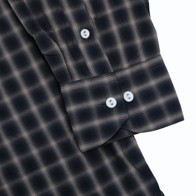 Soundman "Livingstone" Ombre Check Bandcollar Shirt