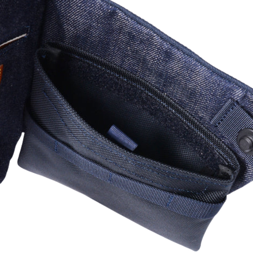 Master-piece x Fullcount "Super Smooth" Sling Bag - Okayama Denim