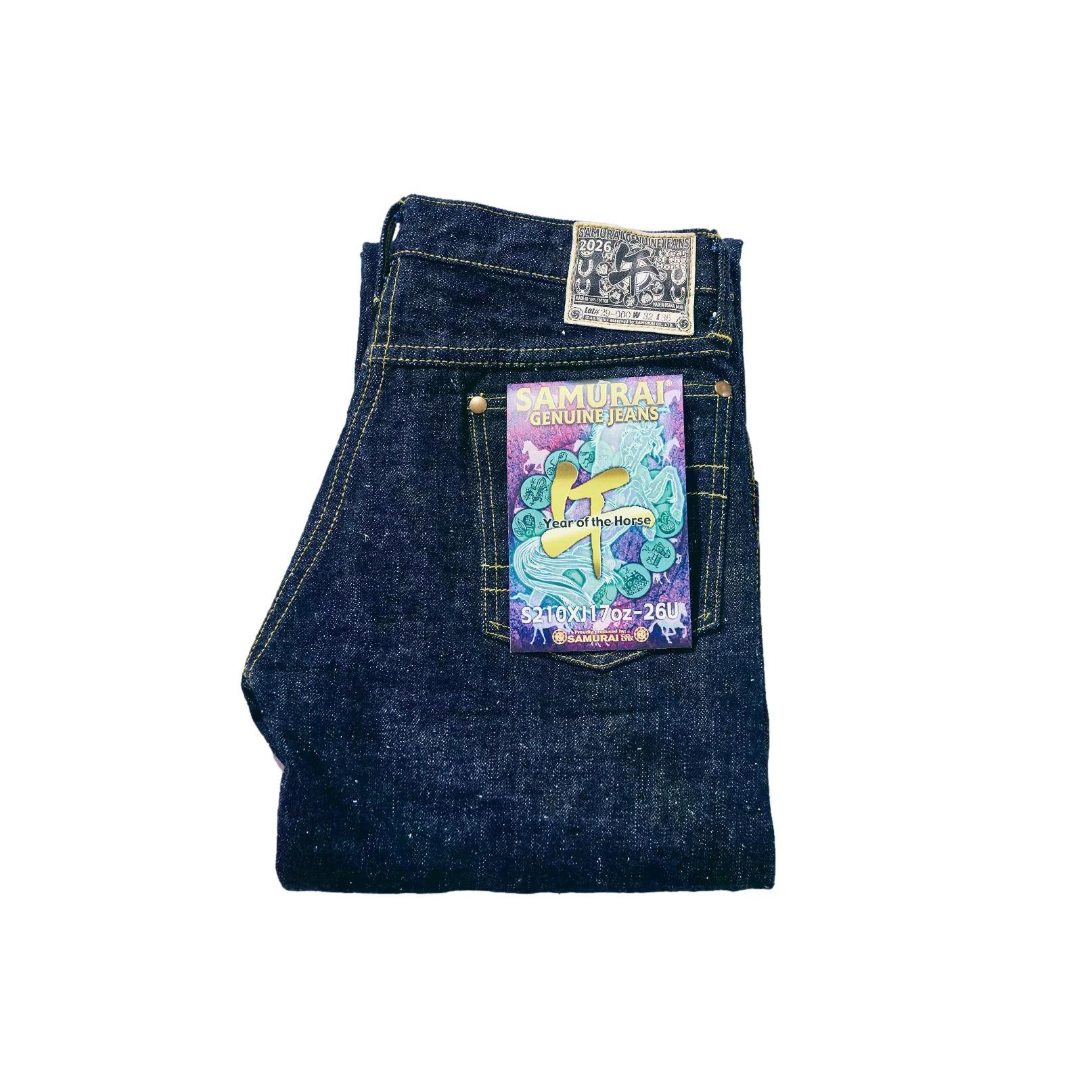 Samurai Jeans S210XJ17oz-26U "Year of the Horse" Selvedge Jeans - Okayama Denim