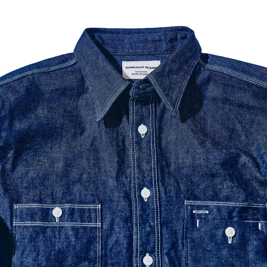 Samurai Jeans SJWS-SC02 10oz. Selvedge Denim Work Shirt