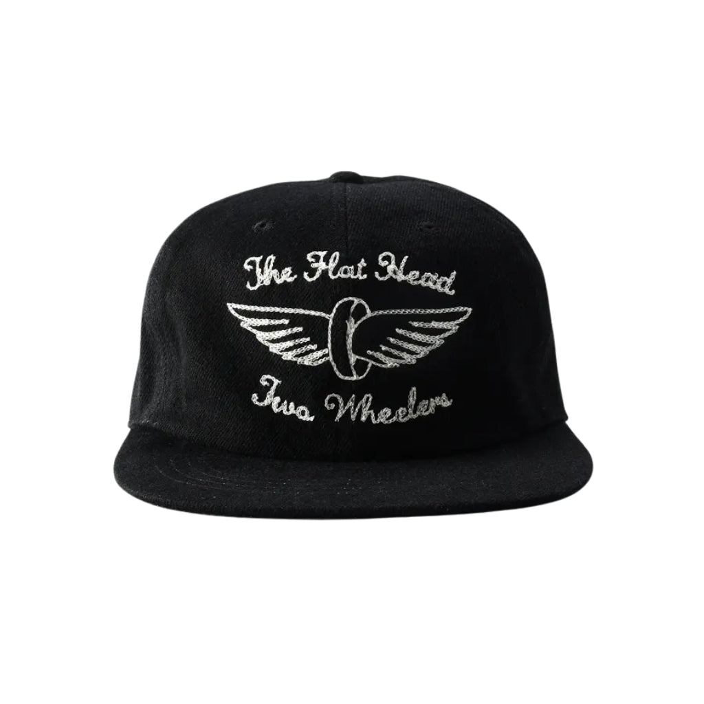 The Flat Head 12oz. Black Selvedge Denim Trucker Cap