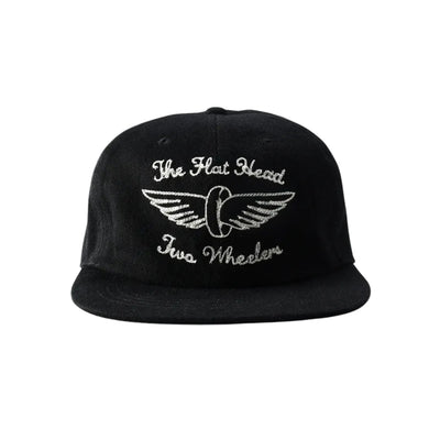 The Flat Head 12oz. Black Selvedge Denim Trucker Cap