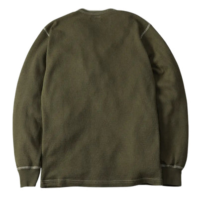 The Flat Head Honeycomb Thermal Henley (Olive)