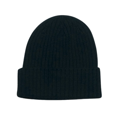 The Flat Head Knit Beanie (Black)