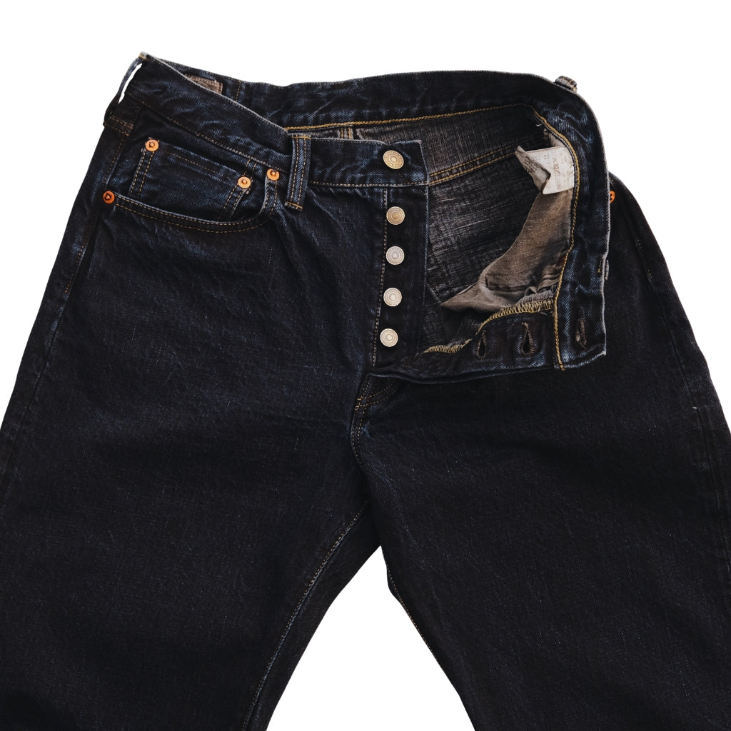 Omoto Denim 0815BCH 13.5oz. Sumi Overdyed Selvedge Jeans (Loose Straight)
