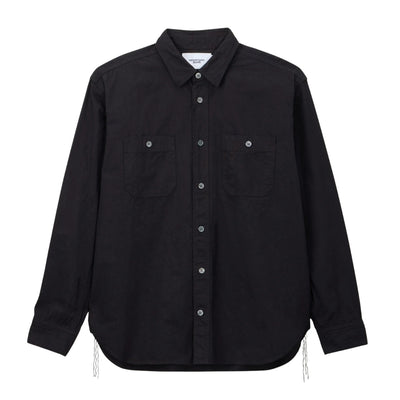 Momotaro Indigo Overdye Sashiko Shirt - Okayama Denim