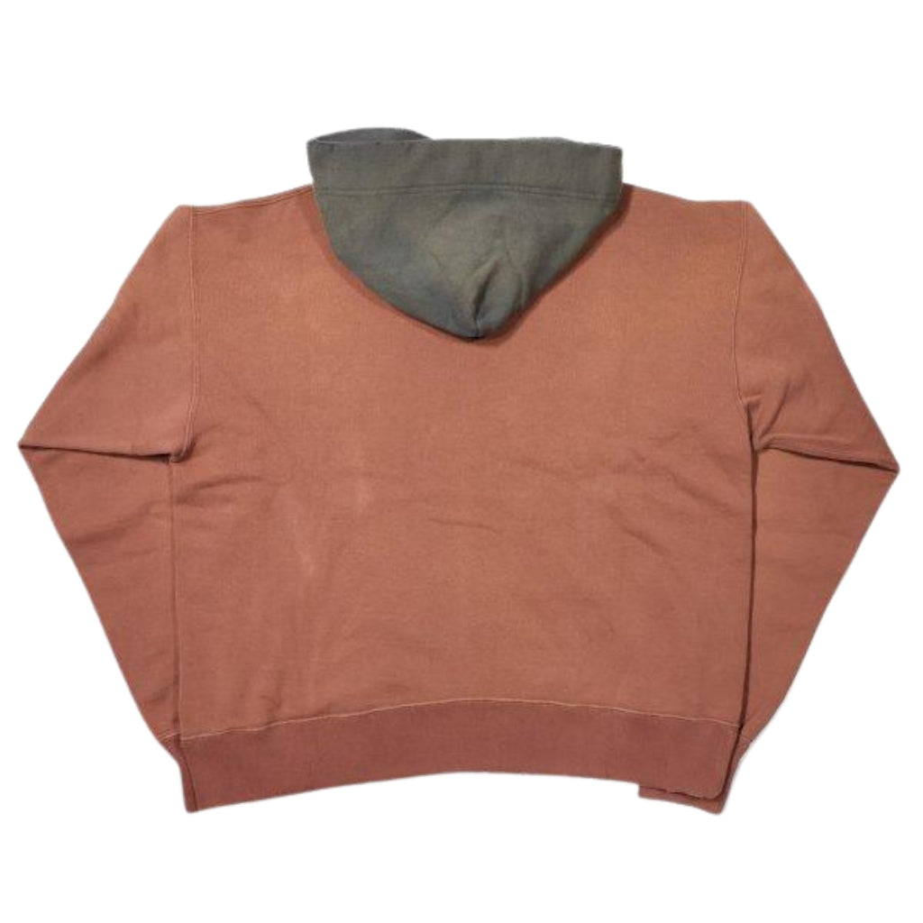 Fullcount "Fading" Loopwheel Hooded Sweatshirt (Bordeaux x Black)
