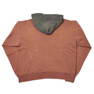 Fullcount "Fading" Loopwheel Hooded Sweatshirt (Bordeaux x Black)