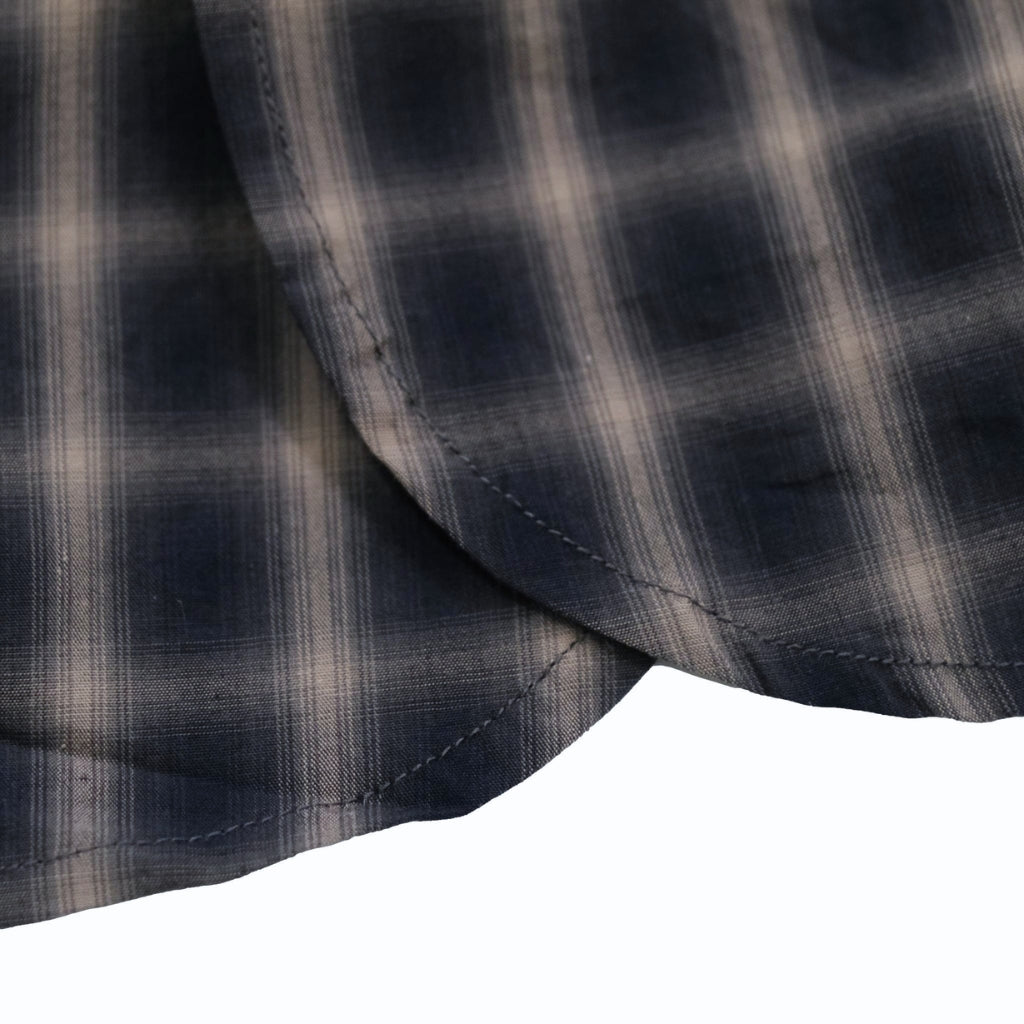 Soundman "Livingstone" Ombre Check Bandcollar Shirt