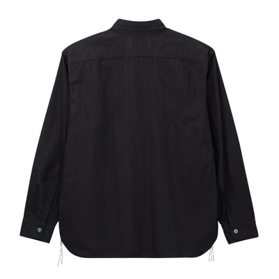 Momotaro Indigo Overdye Sashiko Shirt - Okayama Denim