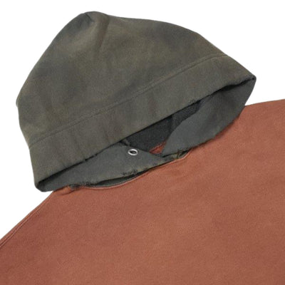 Fullcount "Fading" Loopwheel Hooded Sweatshirt (Bordeaux x Black)