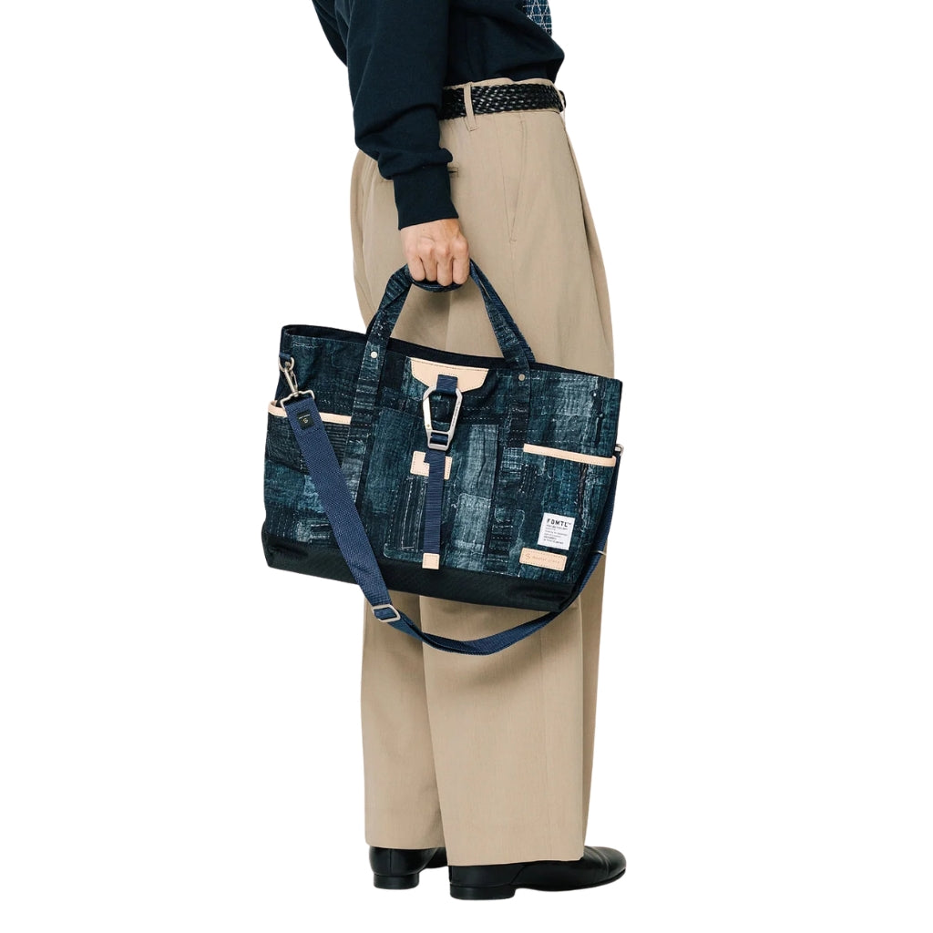 FDMTL x Master-piece Boro Patchwork Tote Bag