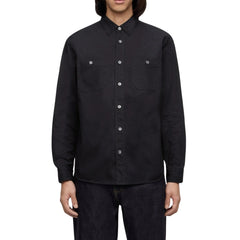 Momotaro Indigo Overdye Sashiko Shirt - Okayama Denim