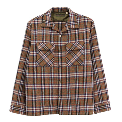 Fullcount Tartan Check Open Collar Flannel Shirt