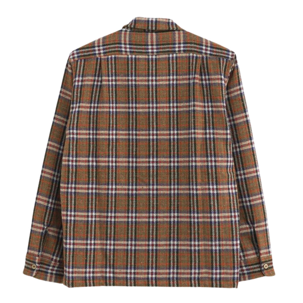 Fullcount Tartan Check Open Collar Flannel Shirt