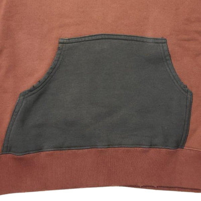 Fullcount "Fading" Loopwheel Hooded Sweatshirt (Bordeaux x Black)