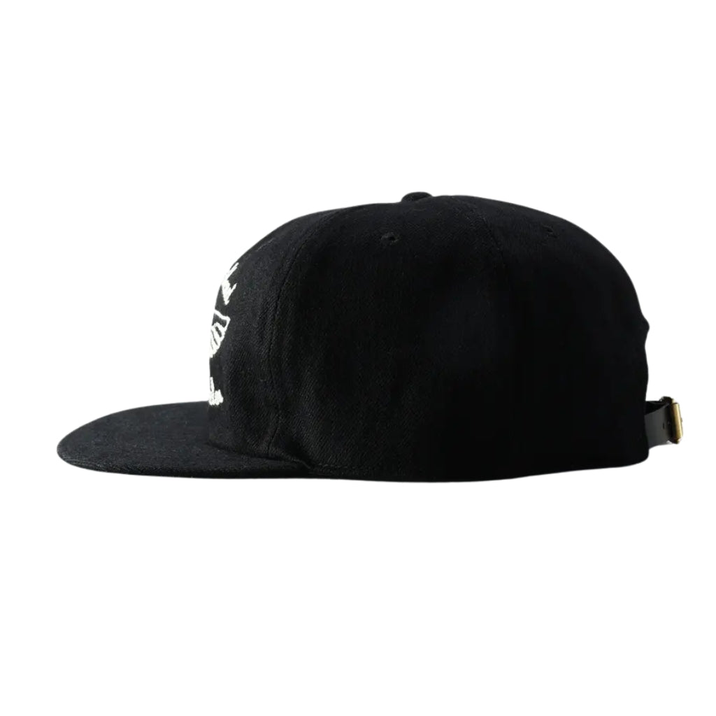 The Flat Head 12oz. Black Selvedge Denim Trucker Cap