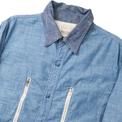 Fullcount x Fumito Ganryu USN Selvedge Chambray Shirt - Okayama Denim