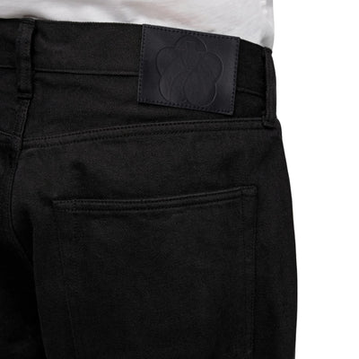 Momotaro "Kyoto Montsuki" Black Selvedge Jeans (Regular Straight)